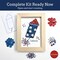 DIY Patriotic Firecracker Frame Kit – 5x7 Button Art Craft Kit